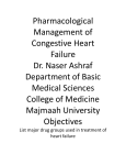 Pharmacological Management of Congestive Heart Failure Dr