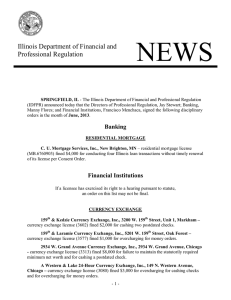 June 2013 - Illinois Department of Financial and Professional