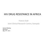 HIV DRUG RESISTANCE IN AFRICA