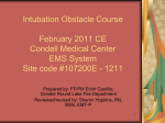 Intubation Obstacle Course