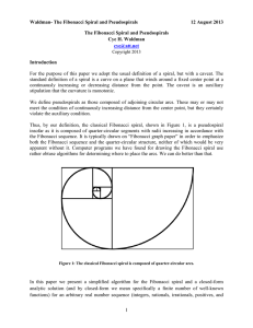 Waldman- The Fibonacci Spiral and Pseudospirals 12 August 2013