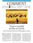 Time to model all life on Earth - Department of Mathematics and