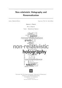 Non-relativistic Holography and Renormalization