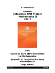 Pearson Integrated CME Project Mathematics II
