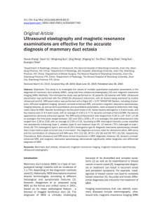 Ultrasound elastography and magnetic resonance examinations are