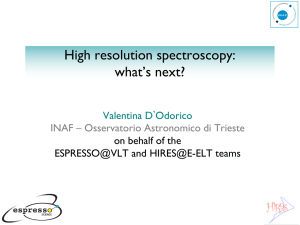 High resolution spectroscopy: what`s next?