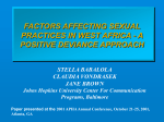 FACTORS AFFECTING SEXUAL PRACTICES IN WEST AFRICA