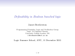 Definability in Boolean bunched logic