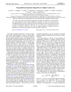 Nonequilibrium Quantum Magnetism in a Dipolar Lattice Gas