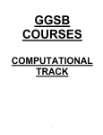 GGSB Course Descriptions – Computational Track