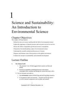 Science and Sustainability: An Introduction to