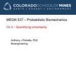 MEGN 537 * Probabilistic Biomechanics Ch.3 * Quantifying