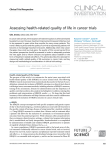 Assessing health-related quality of life in cancer trials