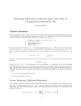 Estimating Distribution Parameters using Coarse
