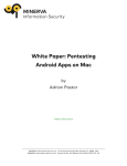 White Paper: Pentesting Android Apps on Mac