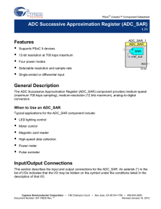 ADC Successive Approximation Register