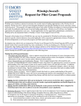 Winship Invest$: Request for Pilot Grant Proposals