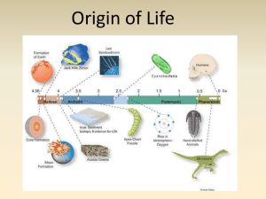 Origin of Life - David Bogler Home