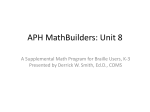 APH MathBuilders and the Geometro - FIMC-VI