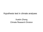 Statistical tests in climate research.