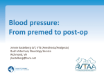 Blood pressure: From premed to post-op