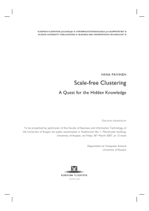 Scale-free Clustering - UEF Electronic Publications