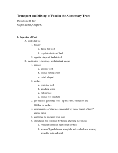 Chap 63 - Transport and Mixing of Food in the Alimentary Tract