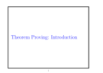 Theorem Proving: Introduction