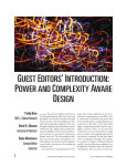 GUEST EDITORS` INTRODUCTION: POWER AND COMPLEXITY