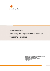 Evaluating the Impact of Social Media on Traditional