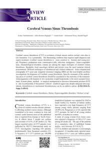 Cerebral Venous Sinus Thrombosis