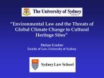 “Environmental Law and the Threats of Global Climate Change to