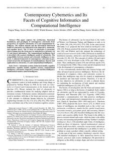Contemporary Cybernetics and Its Facets of Cognitive Informatics