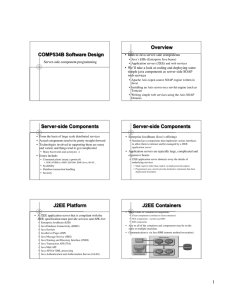 COMP534B Software Design Overview Server