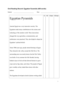 Egyptian Pyramids - Pearson Canada School Division