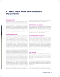 A Case of Septic Portal Vein Thrombosis
