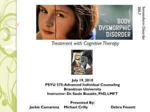 Body Dysmorphic Disorder