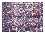 Earth`s Population Growth