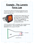 Example: The Lorentz Force Law