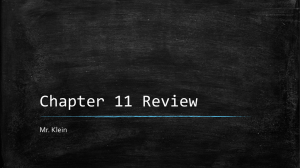 6th grade Chapter 11 review