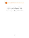 Adult Cardiac Life Support (ACLS) Recertification Preparatory