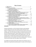 Table of Contents Table of Contents