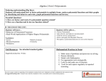 Algebra 1 Unit 3: Systems of Equations