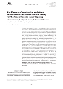 Significance of anatomical variations of the lateral circumflex femoral