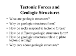 Tectonic Forces and Geologic Structures