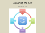 Module 59: Social-Cognitive Theories and Exploring the Self