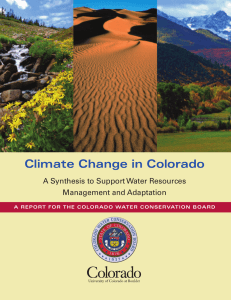 CIRES-Climate Change - Colorado Water Conservation Board