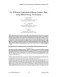 An Efficient Prediction of Breast Cancer Data using Data Mining