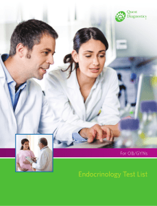 Endocrinology Test List