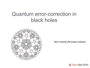 Quantum error-correction in black holes